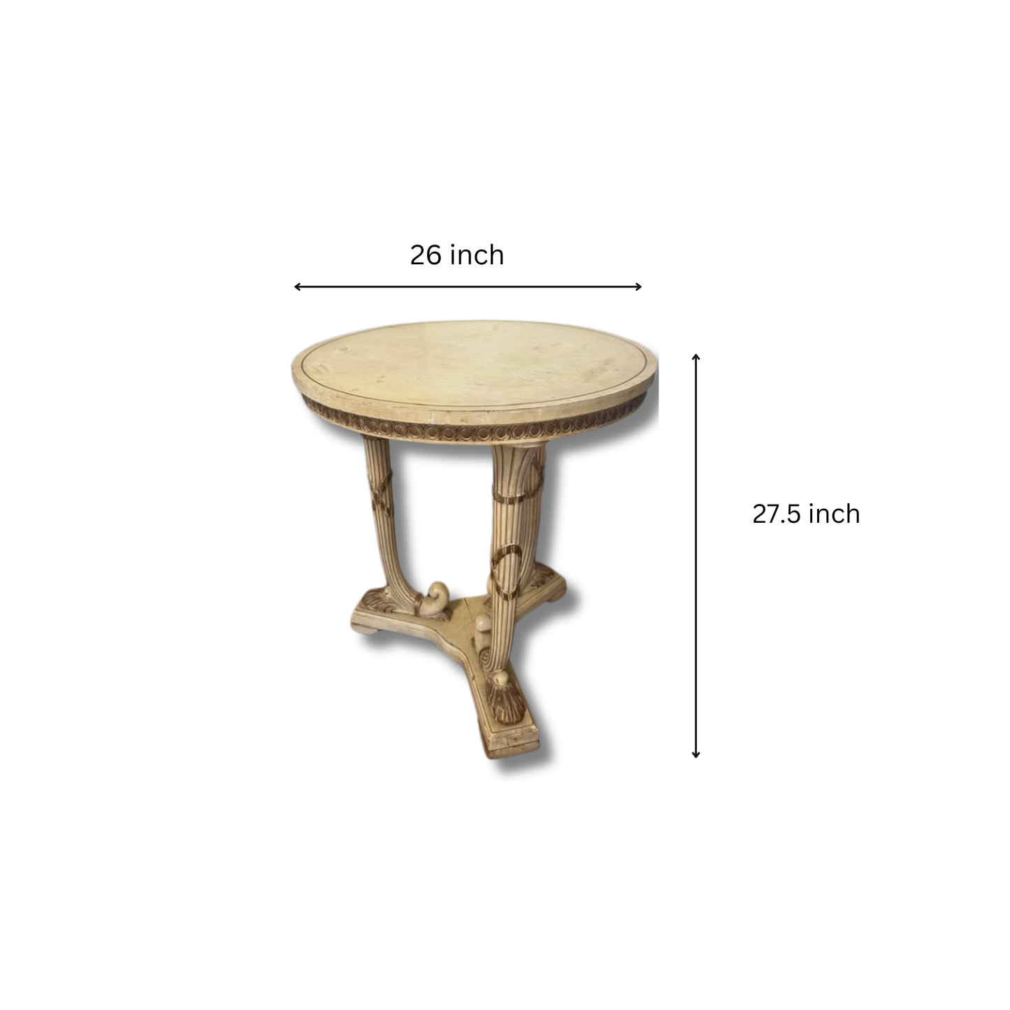 Round French Side Table