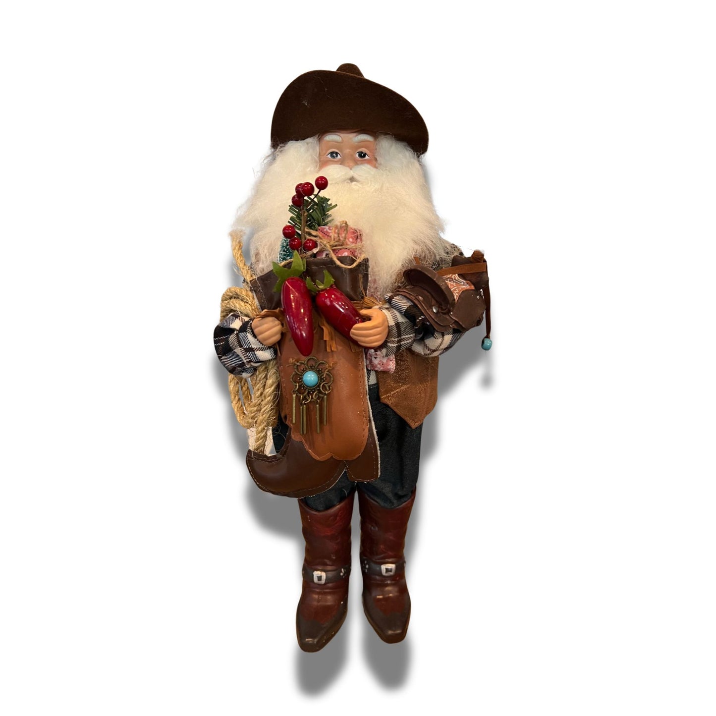 Cowboy Santa Decoration