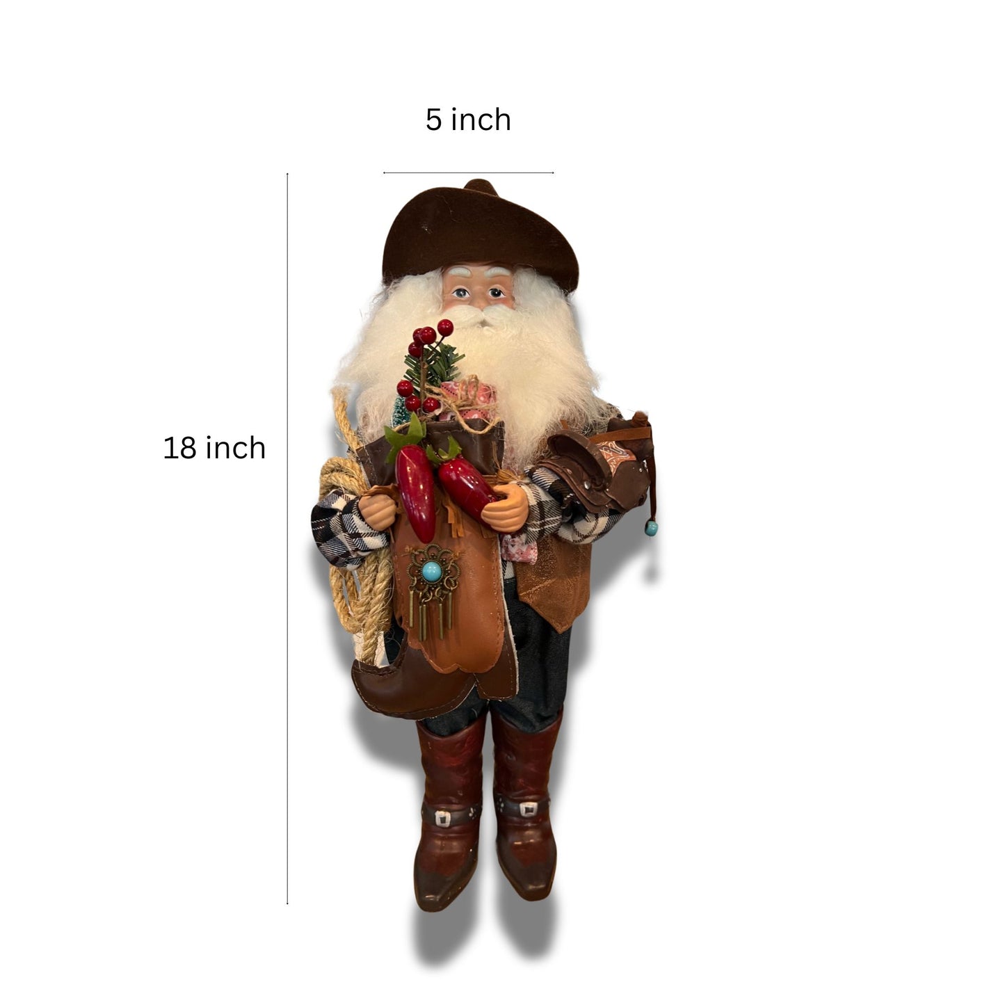 Cowboy Santa Decoration